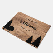 Paillasson Personalized Country Doormat - Pine & Tree Design (Incliné)