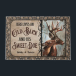 Paillasson Personalized Deer Here Lives Old Buck Sweet Doe<br><div class="desc">"Product images are for illustrative purposes only. Just for customer to see the design - Item detail: Thickness: 1 cm similar with 0.4 inches Insole type: Wear-resistant plastic bottom Material:. Adopt a new type of wear-plastic non-slip design, strong air permeability, no mold, close to the ground, no slip. Size: Small:...</div>