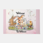 Paillasson Personalized Easter Bunny Welcome Doormat (Devant)