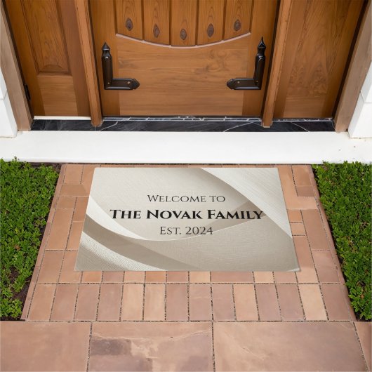 Paillasson Personalized Family Name Doormat – Welcome (De plein air)