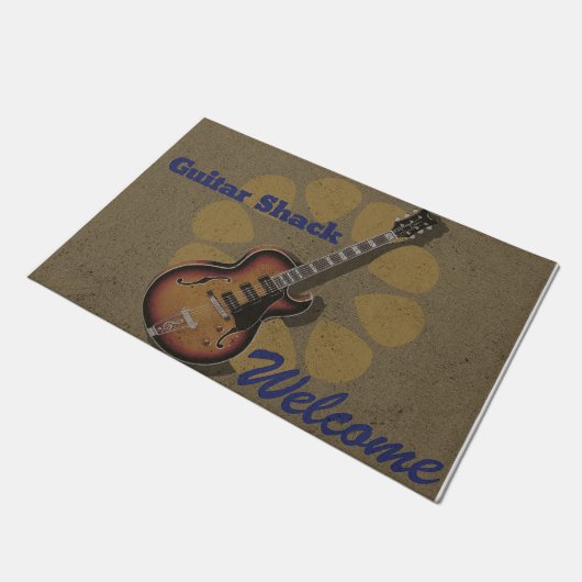 Paillasson Personalized Guitar doormat, Lovely Closing Gift (Incliné)