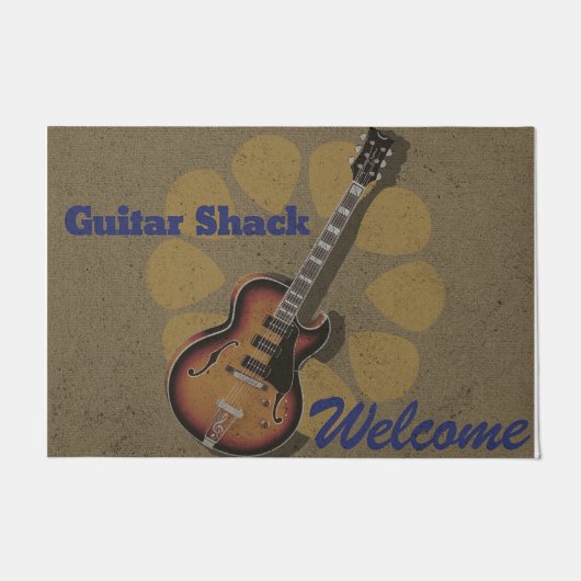 Paillasson Personalized Guitar doormat, Lovely Closing Gift (Devant)