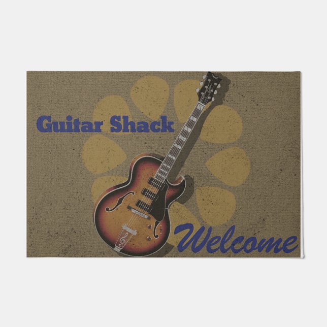 Paillasson Personalized Guitar doormat, Lovely Closing Gift (Devant)