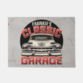 Paillasson PERSONALIZED NAME Classic Car Garage Custom Shop (Devant)