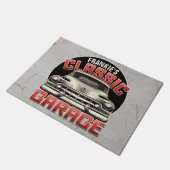 Paillasson PERSONALIZED NAME Classic Car Garage Custom Shop (Incliné)