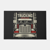 Paillasson Personalized Trucking 18 Wheeler BIG Trucker (Devant)
