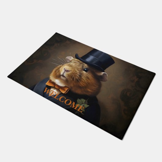 Paillasson Personnalisable Edwardian Guinée Pig Gentleman (Incliné)