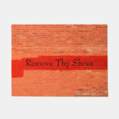 Paillasson Personnalisable "Retirer les chaussures" Fun Cool (Devant)