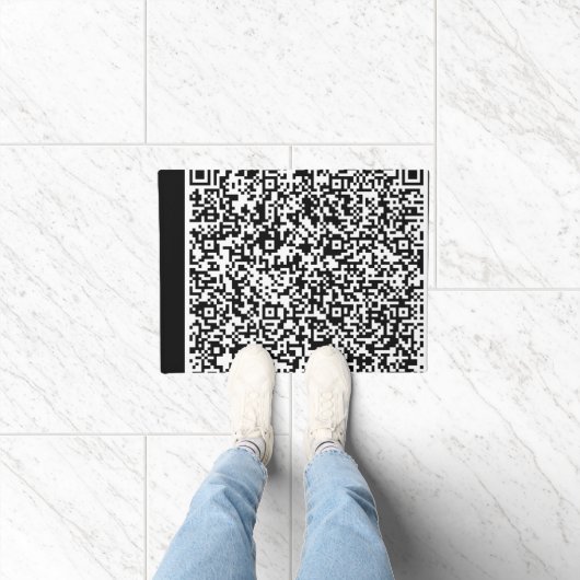 Paillasson Personnalisation de votre QR Code Scan Info Doorma (Intérieur)