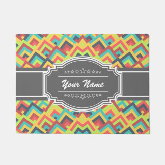Paillasson Personnalisé couleur Zigzag Chevron N1