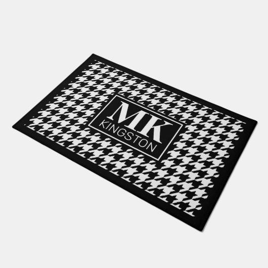 Paillasson Personnalisé DM BW Houndstooth (Incliné)