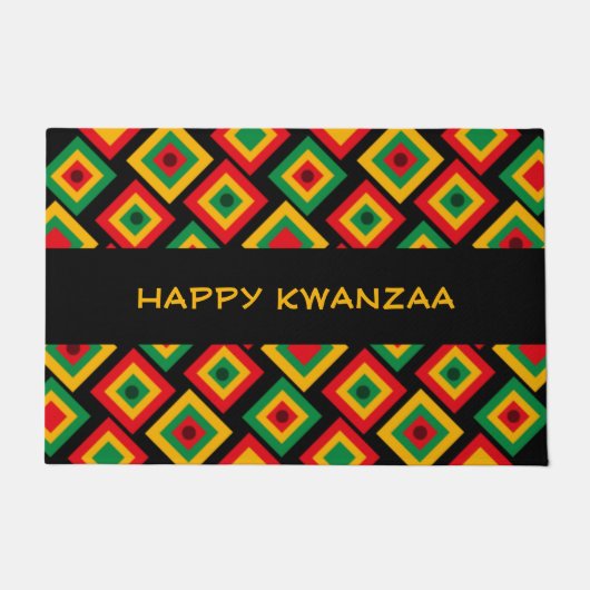 Paillasson Personnalisé HAPPY KWANZAA (Devant)