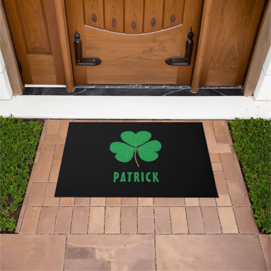 Paillasson Personnalisé Nom Celtic Irlande Shamrock Irish Cla (De plein air)