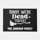 Paillasson Personnalisé Nous sommes morts ce soir (Devant)