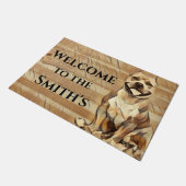 Paillasson Personnalisé Pit Bull Dog (Incliné)