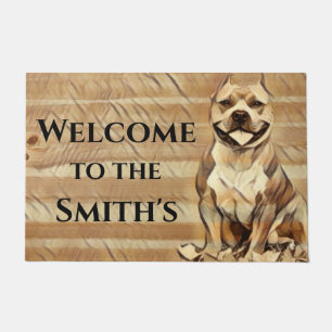 Paillasson Personnalisé Pit Bull Dog