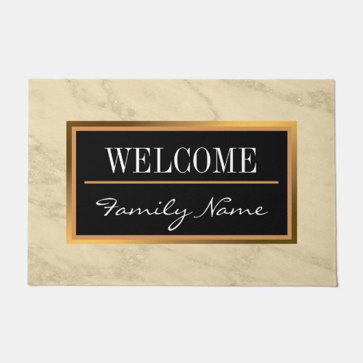 Paillasson Personnaliser en marbre de Parties scintillant en  (Devant)