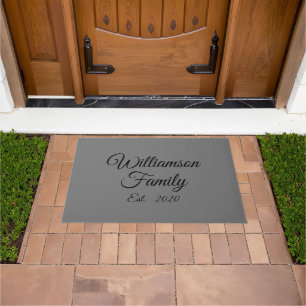 Paillasson Personnaliser Nom de famille du couple, année, num