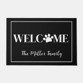 Paillasson Pet Pet Bienvenue avec Nom Doormat (Devant)