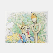Paillasson "Peter Rabbit mange une carotte" par Beatrix Potte (Devant)