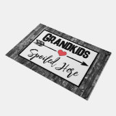 Paillasson Petits-Enfants Gâchés Ici (Incliné)