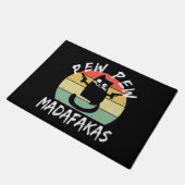 Paillasson Pew Pew Pew Madafakas Funny Chat Crazy Cat (Incliné)