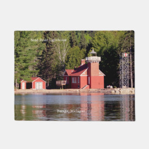 Paillasson Phare de Sand Point Baraga porte mat