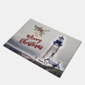 Paillasson Phare de Yaquina Head Joyeux Noël (Incliné)