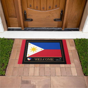 Paillasson Philippines & Philippine Drapeau maison/sports Bie