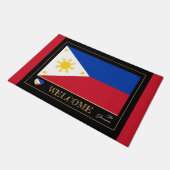 Paillasson Philippines & Philippine Drapeau maison/sports Bie (Incliné)