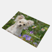 Paillasson Photo crème mignonne d'animal familier de chiot de (Incliné)