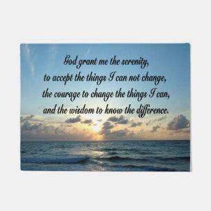 PAILLASSON PHOTO DE BEAUTIFUL SERENITY PRAYER OCEAN