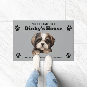 Paillasson Photo de Chien de Cute Shih Tzu