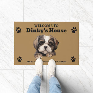 Paillasson Photo de Chien de Cute Shih Tzu