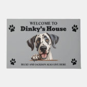 Paillasson Photo de chien magnifique (Devant)