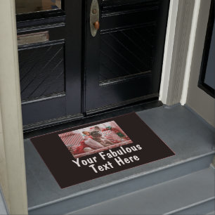 Paillasson Photo et texte personnalisés
