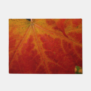 Paillasson Photographie abstraite de la feuille d'érable roug