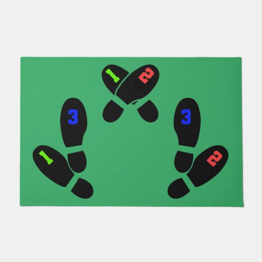 Paillasson Photographie Mat de placement du pied (Devant)