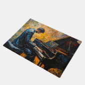 Paillasson Piano Player - Peinture à l'huile (Incliné)