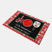 Paillasson Pickleball Court Noël Joy Festive Entryway (Incliné)