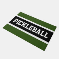 PICKLEBALL Fun Athletic Forest vert Black Stripes