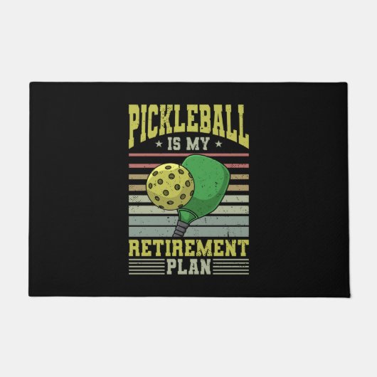 Paillasson Pickleball - Pickleball Retirement (Devant)