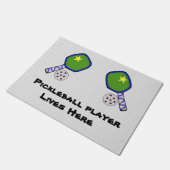 Paillasson Pickleball rug door welcome (Incliné)