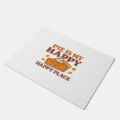 Paillasson Pie Is My Happy Place - Joli Citrouille Pie Thanks (Incliné)