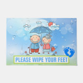 Paillasson Pieds 24" x 36" Porte Mat (Devant)