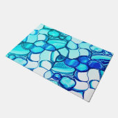 Paillasson Pierre ronde dans des tons similaires à l'aquamari (Incliné)