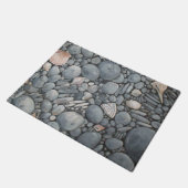 Paillasson Pierres de plage Coques Galets Rochers Peinture Ar (Incliné)