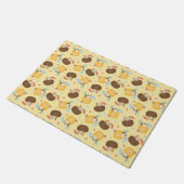 Paillasson Pina Colada Pineappy Chiens de noix de coco Motif (Incliné)