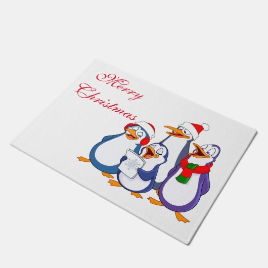 Paillasson Pingouins de Noël (Incliné)