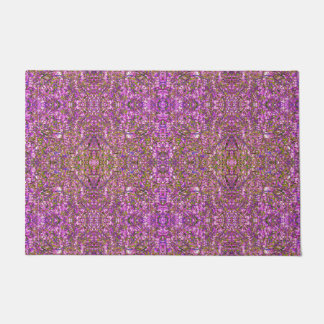 Paillasson Pink and Purples Abstrait Kaleidoscope Motif
